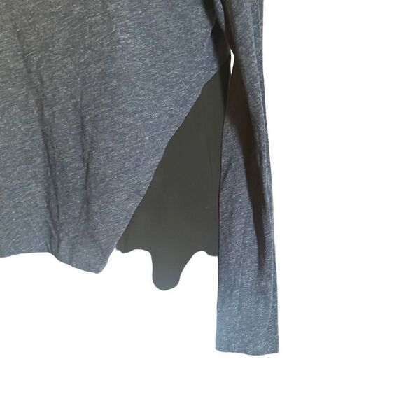 Converse One Star Black Blue Colorblock Long Sleeve Top Small Skate Grunge Emo - Picture 3 of 8